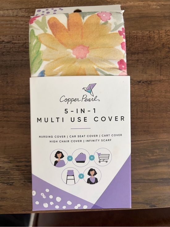 Copper Pearl Accessories - Copper Pearl Floral Multi-Use Scarf & Cover - Yellow Pink Green